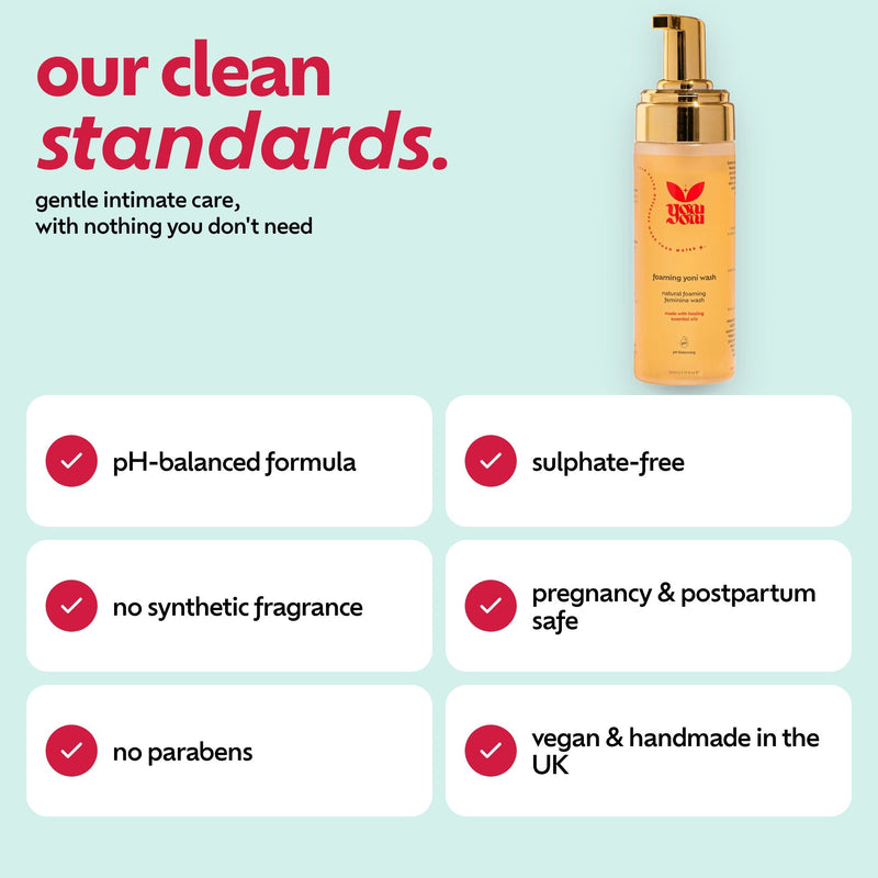 Foaming Feminine Wash clean standards