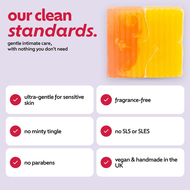 Gentle Pum Pum Bar clean standards